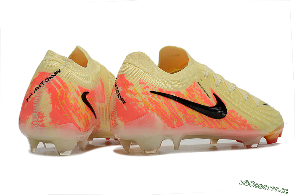 Men's Nike Phantom Luna Elite NU FG Firm Ground Low-Tops Football Boots - Yellow/Black/Red 6