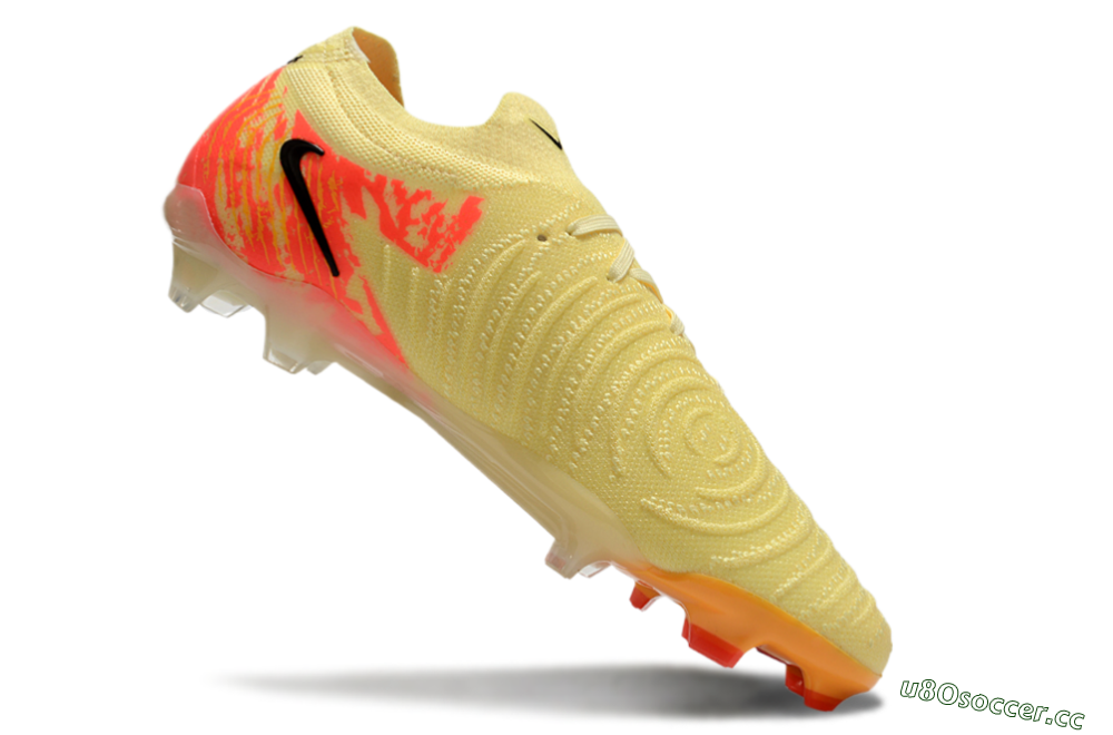 Men's Nike Phantom Luna Elite NU FG Firm Ground Low-Tops Football Boots - Yellow/Black/Red 4