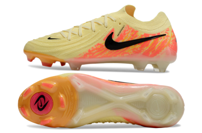 Men's Nike Phantom Luna Elite NU FG Firm Ground Low-Tops Football Boots - Yellow/Black/Red