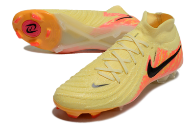 Men's Nike Phantom Luna Elite NU FG Firm Ground High-Tops Football Boots - Yellow/Black/Red