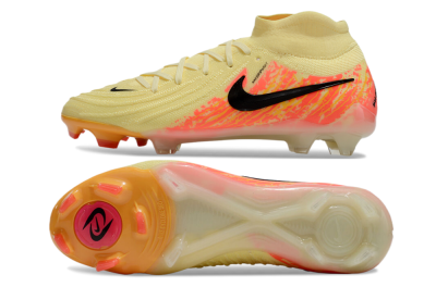 Men's Nike Phantom Luna Elite NU FG Firm Ground High-Tops Football Boots - Yellow/Black/Red