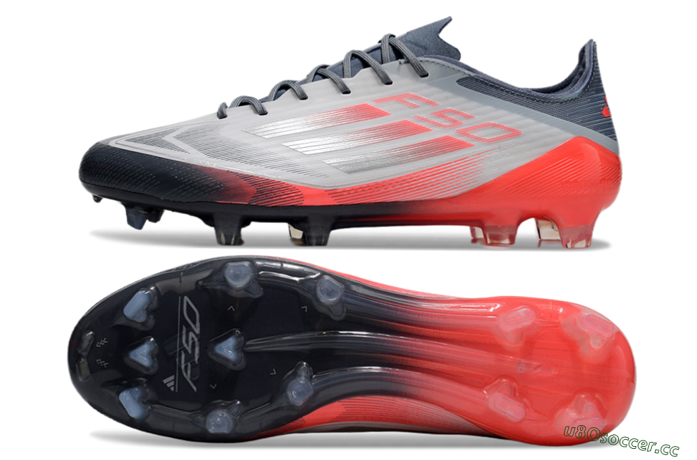 Men's Adidas F50 Elite FG Firm Ground Low-Tops Football Boots - Silver/White/Pink 1