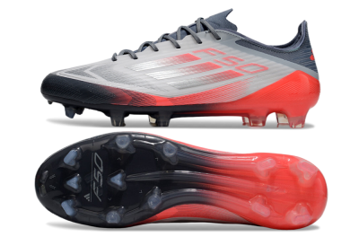 Men's Adidas F50 Elite FG Firm Ground Low-Tops Football Boots - Silver/White/Pink