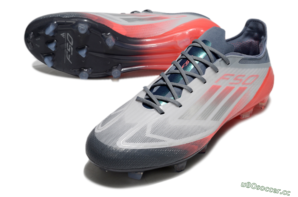 Men's Adidas F50 Elite FG Firm Ground Low-Tops Football Boots - Silver/White/Pink 3