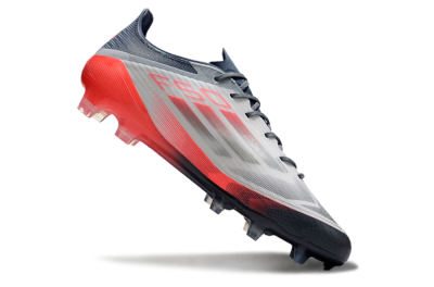 Men's Adidas F50 Elite FG Firm Ground Low-Tops Football Boots - Silver/White/Pink