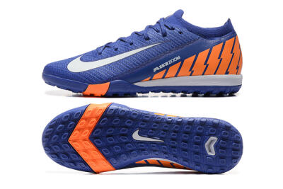 Men's Nike Air Zoom Mercurial Vapor 16 Elite TF Artificial Turf Low-Tops Football Shoes - Blue/White/Orange