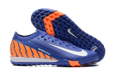 Men's Nike Air Zoom Mercurial Vapor 16 Elite TF Artificial Turf Low-Tops Football Shoes - Blue/White/Orange
