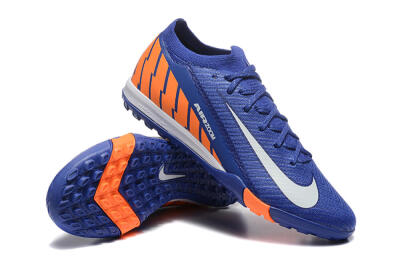 Men's Nike Air Zoom Mercurial Vapor 16 Elite TF Artificial Turf Low-Tops Football Shoes - Blue/White/Orange