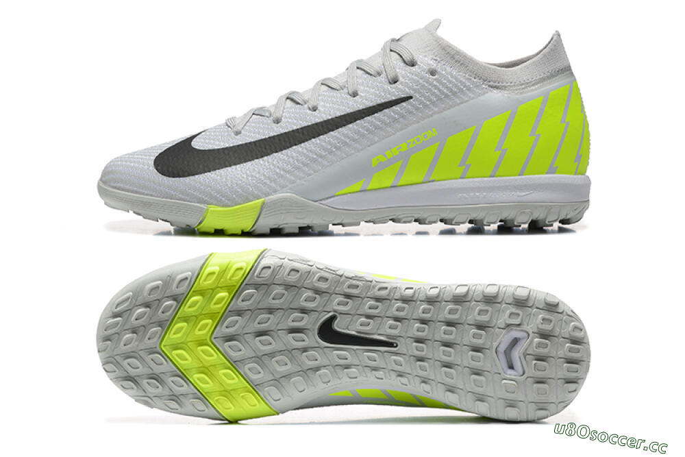 Men's Nike Air Zoom Mercurial Vapor 16 Elite TF Artificial Turf Low-Tops Football Shoes - Grey/Yellow/Silver 1