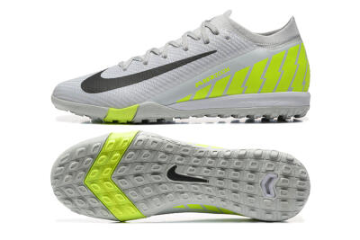 Men's Nike Air Zoom Mercurial Vapor 16 Elite TF Artificial Turf Low-Tops Football Shoes - Grey/Yellow/Silver