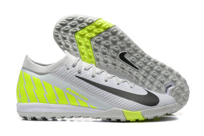 Men's Nike Air Zoom Mercurial Vapor 16 Elite TF Artificial Turf Low-Tops Football Shoes - Grey/Yellow/Silver