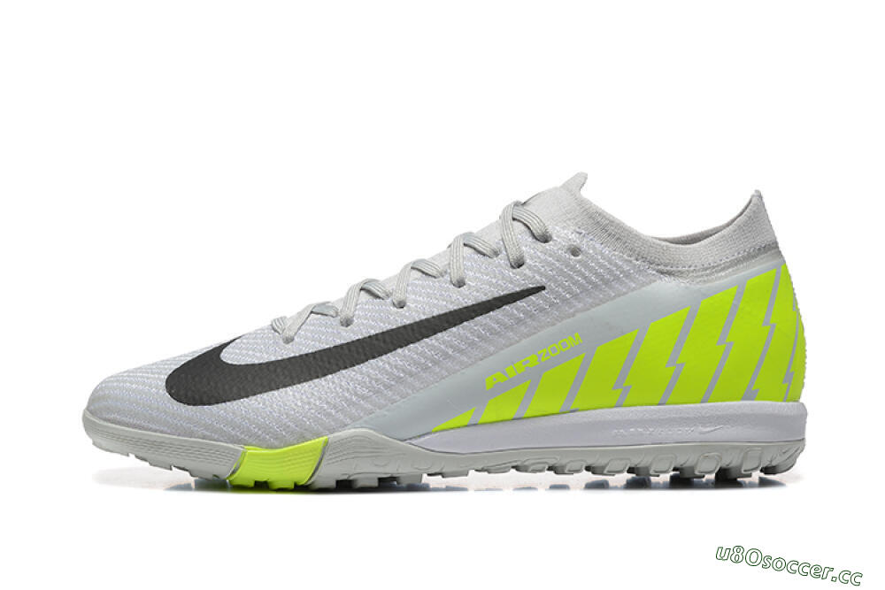 Men's Nike Air Zoom Mercurial Vapor 16 Elite TF Artificial Turf Low-Tops Football Shoes - Grey/Yellow/Silver 0
