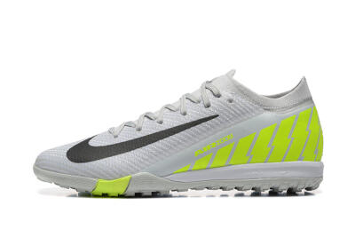 Men's Nike Air Zoom Mercurial Vapor 16 Elite TF Artificial Turf Low-Tops Football Shoes - Grey/Yellow/Silver