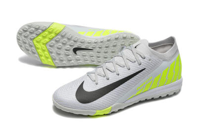 Men's Nike Air Zoom Mercurial Vapor 16 Elite TF Artificial Turf Low-Tops Football Shoes - Grey/Yellow/Silver