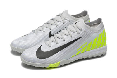 Men's Nike Air Zoom Mercurial Vapor 16 Elite TF Artificial Turf Low-Tops Football Shoes - Grey/Yellow/Silver