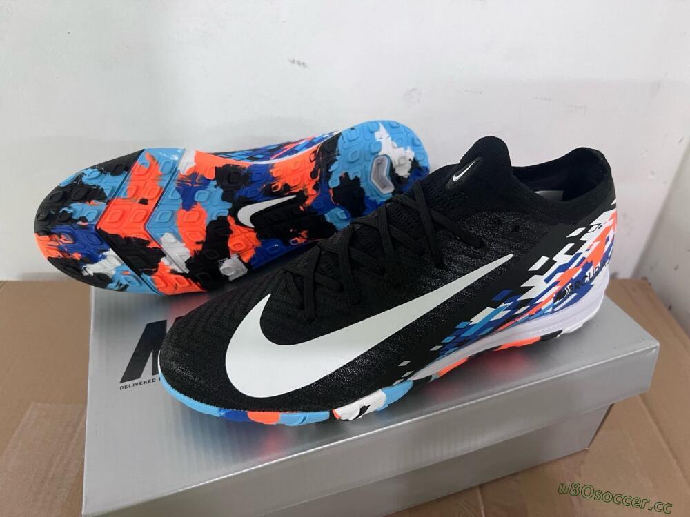 Unisex Nike Air Zoom Mercurial Vapor 16 Elite TF Artificial Turf Low-Tops Football Shoes - Black/Blue/Orange