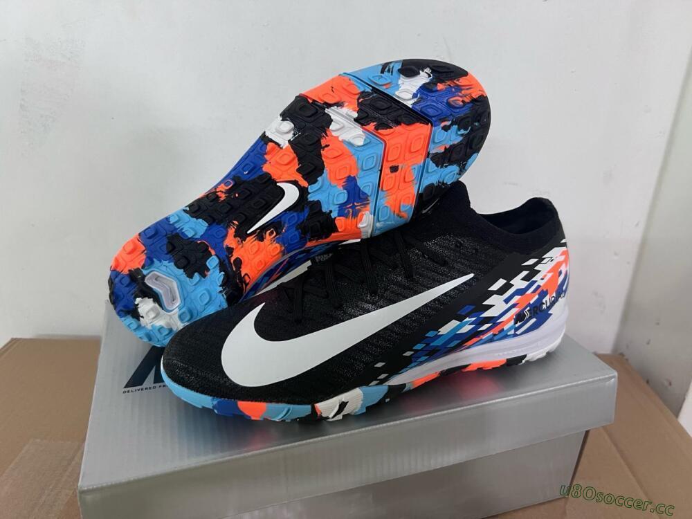 Unisex Nike Air Zoom Mercurial Vapor 16 Elite TF Artificial Turf Low-Tops Football Shoes - Black/Blue/Orange