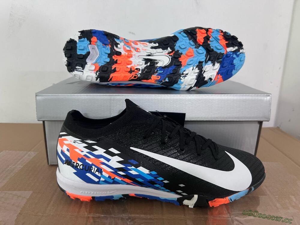 Unisex Nike Air Zoom Mercurial Vapor 16 Elite TF Artificial Turf Low-Tops Football Shoes - Black/Blue/Orange