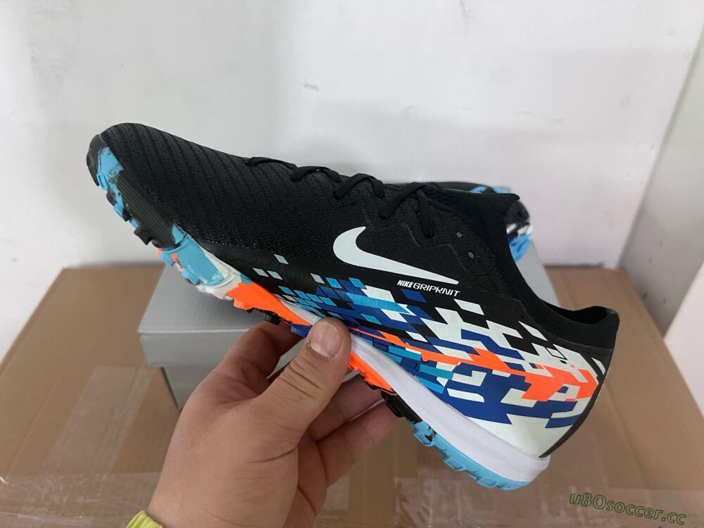 Unisex Nike Air Zoom Mercurial Vapor 16 Elite TF Artificial Turf Low-Tops Football Shoes - Black/Blue/Orange
