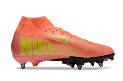 Men's Nike Air Zoom Mercurial Superfly 10 Elite SG Soft Ground High-Tops Football Boots - Red/Yellow/Black