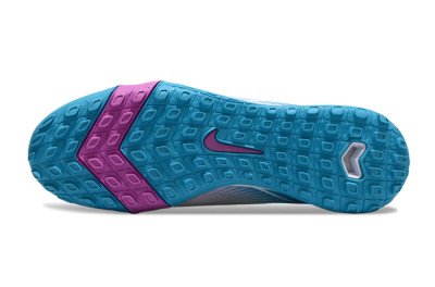 Unisex Nike Air Zoom Mercurial Superfly 10 Elite TF Artificial Turf High-Tops Football Shoes - White/Purple/Blue