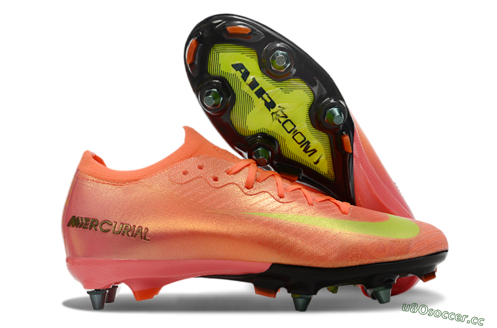 Men's Nike Air Zoom Mercurial Vapor 16 Elite SG Soft Ground Low-Tops Football Boots - Red/Yellow/Black 2