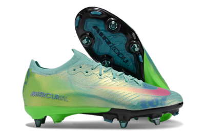 Men's Nike Air Zoom Mercurial Vapor 16 Elite SG Soft Ground Low-Tops Football Boots - Jade/Pink/Blue