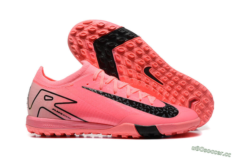 Unisex Nike Air Zoom Mercurial Vapor 16 Elite TF Artificial Turf Low-Tops Football Shoes - Pink/Black 2