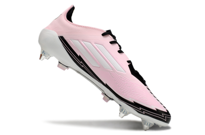 Men's Messi x Adidas F50 Elite SG Soft Ground Low-Tops Football Boots - Pink/White/Black