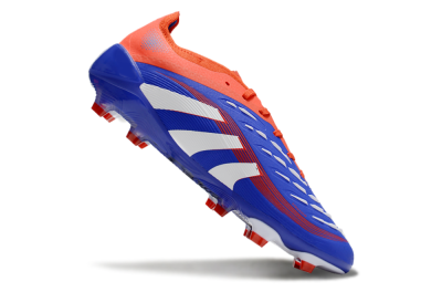Unisex Adidas Predator 25 Elite FG Firm Ground Low-Tops Football Boots - Blue/White/Red