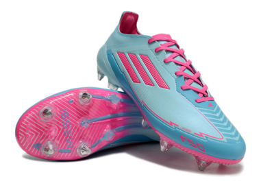 Men's Messi x Adidas F50 Elite SG Soft Ground Low-Tops Football Boots - Jade/Blue/Red