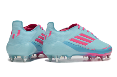 Men's Messi x Adidas F50 Elite SG Soft Ground Low-Tops Football Boots - Jade/Blue/Red