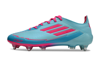 Men's Messi x Adidas F50 Elite SG Soft Ground Low-Tops Football Boots - Jade/Blue/Red