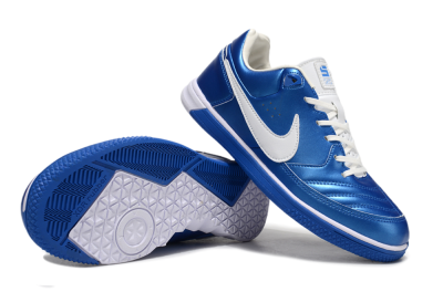 Men's Nike Gota 2 IC Indoor & Futsal Low-Tops Football Shoes - Blue/White