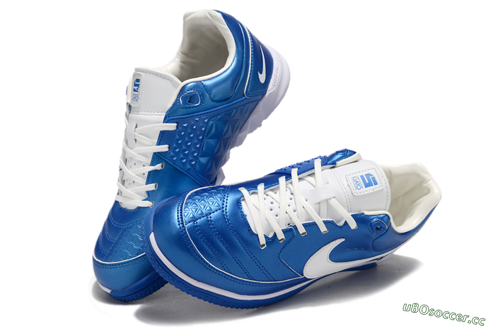 Men's Nike Gota 2 IC Indoor & Futsal Low-Tops Football Shoes - Blue/White 0