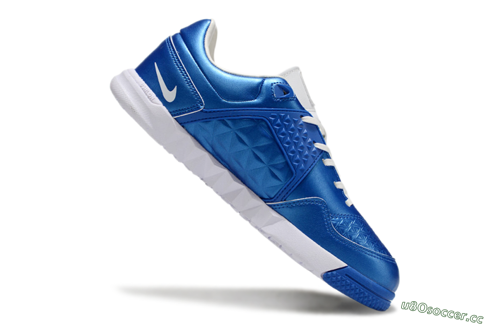 Men's Nike Gota 2 IC Indoor & Futsal Low-Tops Football Shoes - Blue/White 3