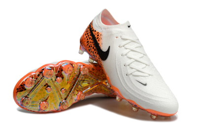 Men's Nike Phantom Luna Elite AG Artificial Grass Low-Tops Football Boots - White/Orange/Black