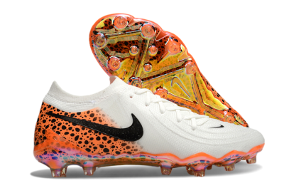 Men's Nike Phantom Luna Elite AG Artificial Grass Low-Tops Football Boots - White/Orange/Black