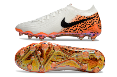 Men's Nike Phantom Luna Elite AG Artificial Grass Low-Tops Football Boots - White/Orange/Black