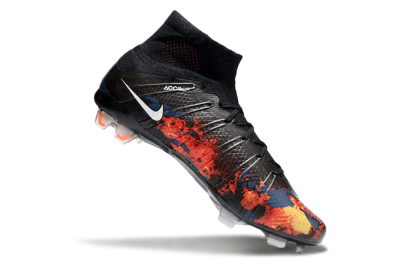 Men's Nike Mercurial Superfly 4 CR7 FG Firm Ground High-Tops Football Boots - Black/White/Red