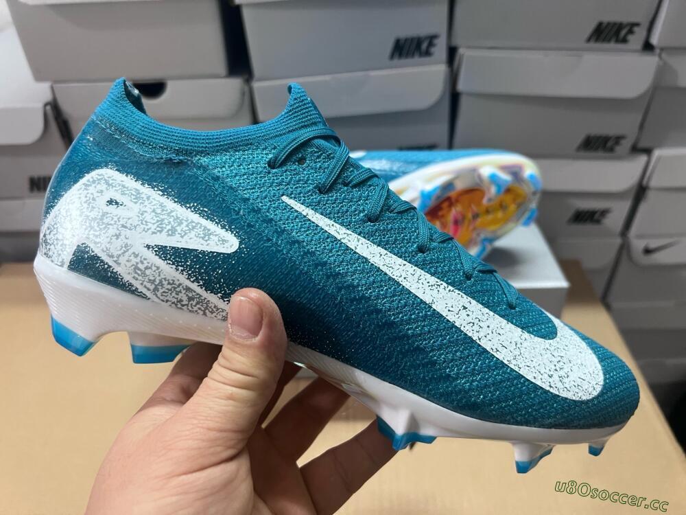 Unisex Nike Air Zoom Mercurial Vapor 16 Elite FG Firm Ground Low-Tops Football Boots - Blue/White/Gold