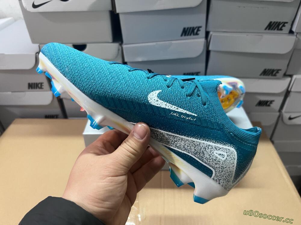 Unisex Nike Air Zoom Mercurial Vapor 16 Elite FG Firm Ground Low-Tops Football Boots - Blue/White/Gold