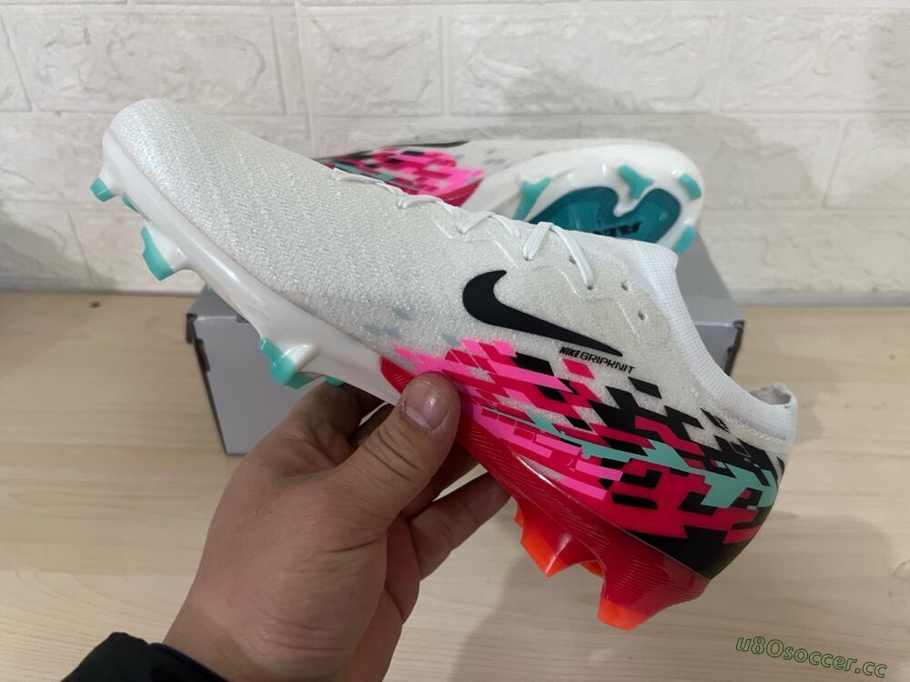 Unisex Nike Air Zoom Mercurial Vapor 16 Elite FG Firm Ground Low-Tops Football Boots - White/Black/Red