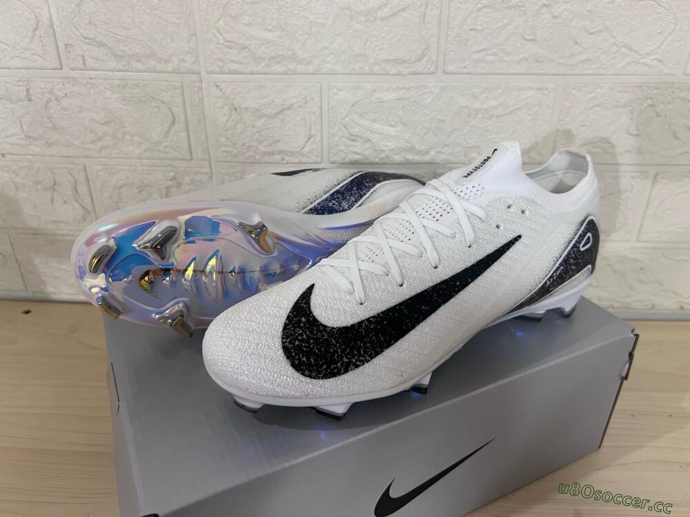 Men's Nike Air Zoom Mercurial Vapor 16 Elite FG Firm Ground Low-Tops Football Boots - White/Black/Blue/Gold