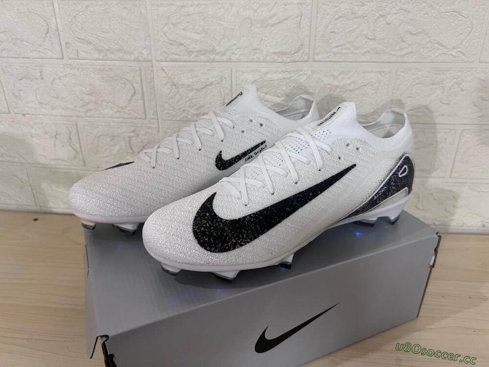 Men's Nike Air Zoom Mercurial Vapor 16 Elite FG Firm Ground Low-Tops Football Boots - White/Black/Blue/Gold