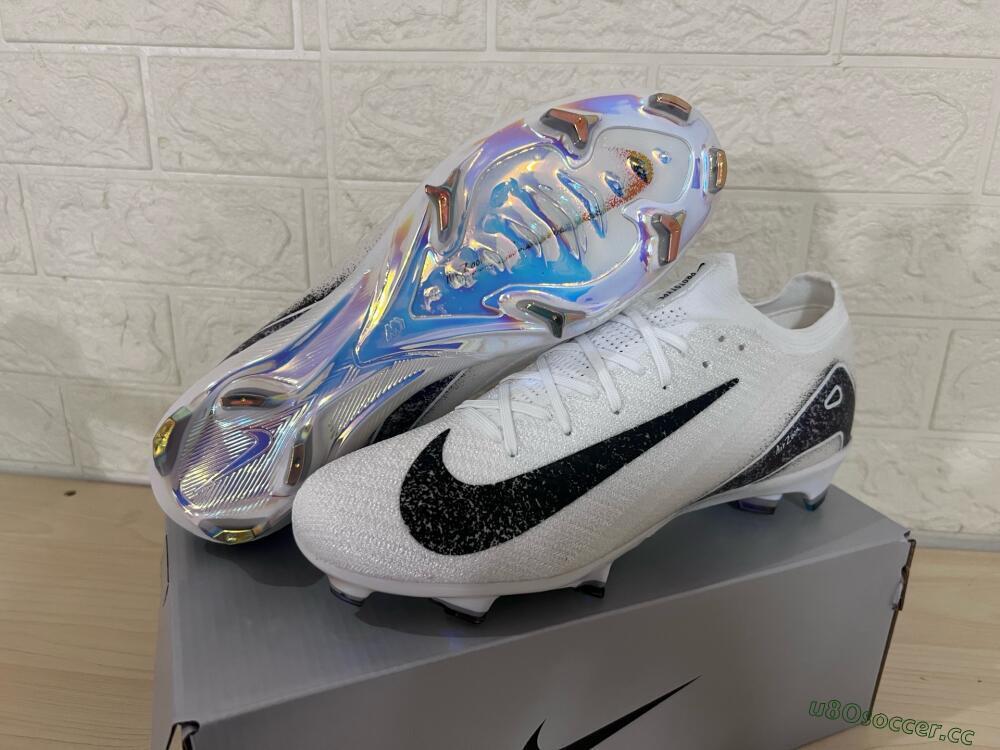 Men's Nike Air Zoom Mercurial Vapor 16 Elite FG Firm Ground Low-Tops Football Boots - White/Black/Blue/Gold