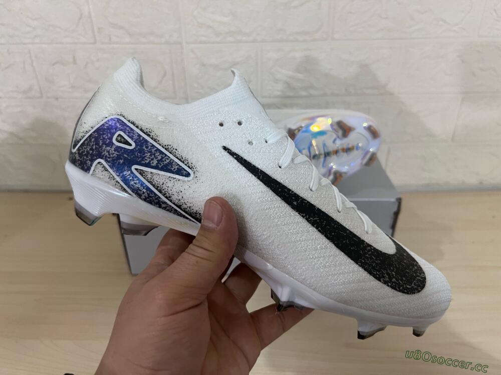 Men's Nike Air Zoom Mercurial Vapor 16 Elite FG Firm Ground Low-Tops Football Boots - White/Black/Blue/Gold