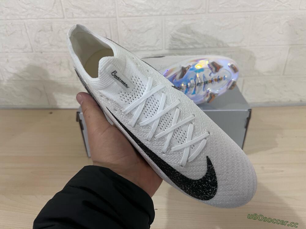 Men's Nike Air Zoom Mercurial Vapor 16 Elite FG Firm Ground Low-Tops Football Boots - White/Black/Blue/Gold