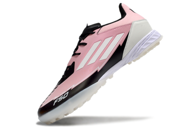 Men's Adidas F50 Pro TF Artificial Turf Low-Tops Football Shoes - Pink/Black/White