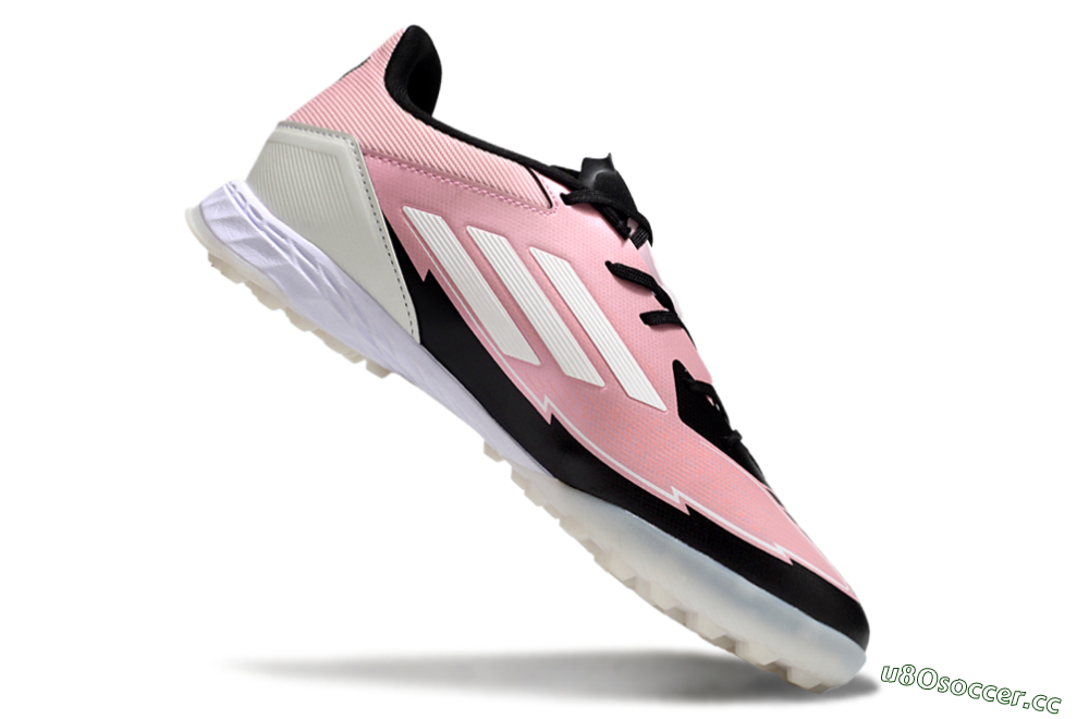 Men's Adidas F50 Pro TF Artificial Turf Low-Tops Football Shoes - Pink/Black/White 4